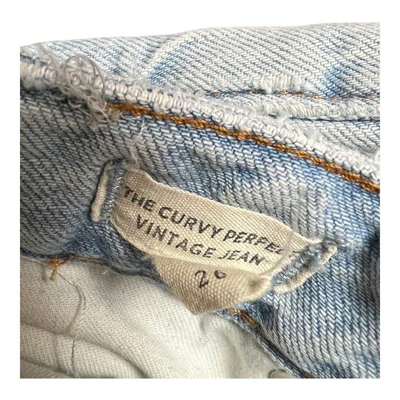Madewell Jeans The Perfect Vintage Jean 26 Raw Hem Distressed Faded Grunge - Picture 4 of 6